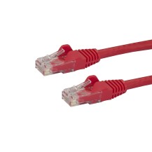 StarTech.com 7ft CAT6 Ethernet Cable - Red CAT 6 Gigabit Ethernet Wire -650MHz 100W PoE RJ45 UTP Network/Patch Cord Snagless...