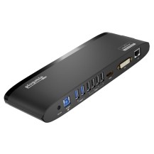 Plugable Technologies UD-3900H laptop dock/port replicator Docking USB 3.2 Gen 1 (3.1 Gen 1) Type-A Black