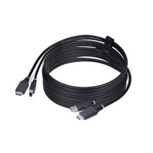 StarTech.com 10ft (3m) HDMI and USB 5Gbps KVM Cable, 4K 60Hz, HDMI 2.0 and USB Combo Cable for KVM Switches