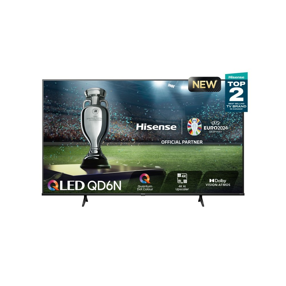 Hisense 75QD6N TV 190.5 cm (75') 4K Ultra HD Smart TV Wi-Fi Black 350 cd/m²