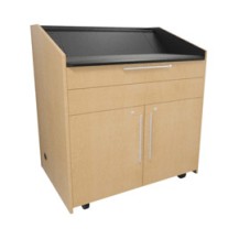 Middle Atlantic Products L5KCB2SETNMZP001 Lectern Black, Wood