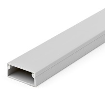 StarTech.com Solid Cable Management Raceway with Cover, 38mm(1-1/2')W x 16mm(5/8')H - 2m(6.5ft) length, Single Channel PVC...