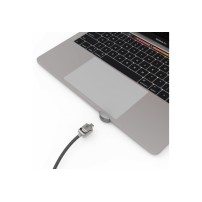 Compulocks Ledge Lock Adapter for MacBook Pro 13' M1 & M2 with Keyed Cable Lock Silver