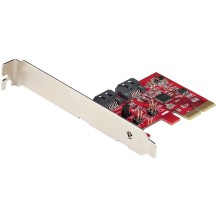 StarTech.com SATA PCIe Card - 2 Port PCIe SATA Expansion Card - 6Gbps - Full/Low Profile - PCI Express to SATA...