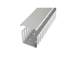 StarTech.com 3x3in Open Slot Wiring Cable Raceway Duct with Cover, Server Rack Cable Management, Cable Cover Duct, Cord Hider...