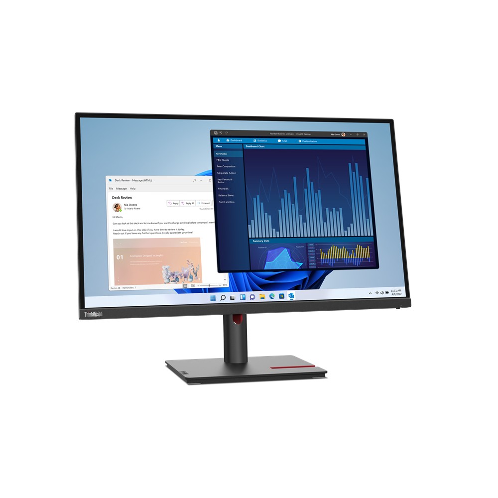 Lenovo ThinkVision T27p-30 LED display 68.6 cm (27') 3840 x 2160 pixels 4K Ultra HD Black Lenovo ThinkVision T27p-30 LED display 68.6 cm (27') 3840 x 2160 pixels 4K Ultra HD Black