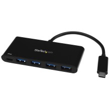 StarTech.com 4 Port USB C Hub with 4 USB Type-A Ports (USB 3.0 SuperSpeed 5Gbps) - 60W Power Delivery Passthrough Charging...