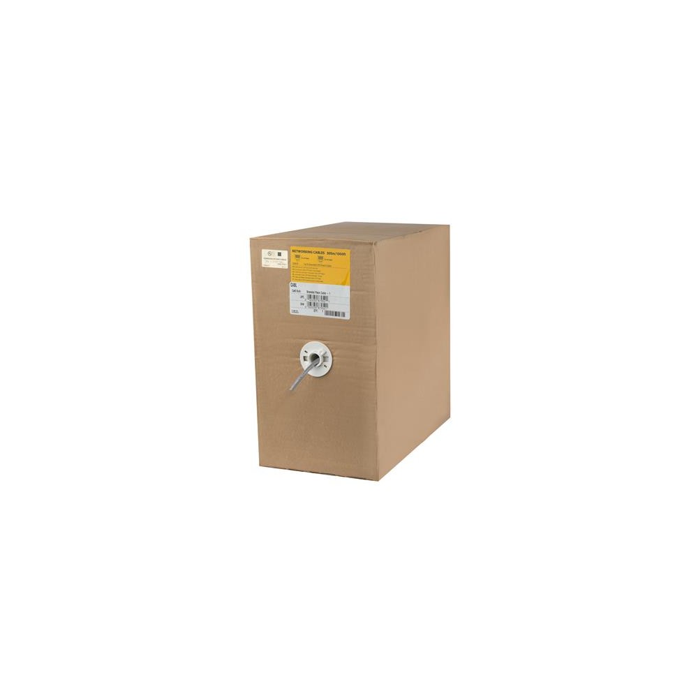 StarTech.com Bulk Cat6 Ethernet Cable - 1000 ft. - Stranded - CM-Rated for In-Wall Use - Gray