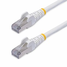 StarTech.com 15ft White CAT8 Ethernet Cable, Snagless RJ45, 25G/40G, 2000MHz, 100W PoE++, S/FTP, 26AWG Pure Bare Copper Wire...