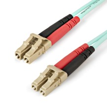 StarTech.com 2m (6ft) LC/UPC to LC/UPC OM4 Multimode Fiber Optic Cable, 50/125µm LOMMF/VCSEL Zipcord Fiber, 100G, Low...