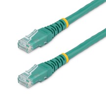 StarTech.com 35ft CAT6 Ethernet Cable - Green CAT 6 Gigabit Ethernet Wire -650MHz 100W PoE RJ45 UTP Molded Network/Patch Cord...