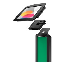 Compulocks iPad Pro 12.9' (3-6th Gen) Space Enclosure Brandable Floor Stand Plus Hub Black