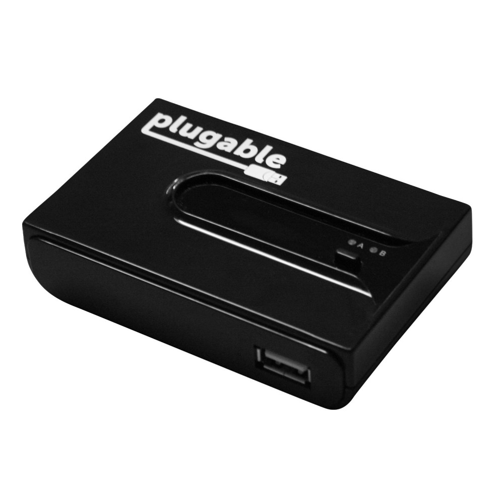 Plugable Technologies USB 2.0 Sharing Switch for One-Button USB Device Port Sharing Between Two Computers (A/B Dual Computer...