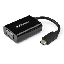 StarTech.com USB C to VGA Adapter with Power Delivery - 1080p USB Type-C to VGA Monitor Video Converter w/ Charging - 60W PD...