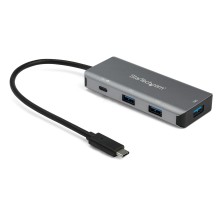 StarTech.com 4 Port USB C Hub (10Gbps) to 3x USB-A & 1x USB-C - 100W Power Delivery Passthrough Charging - Portable USB 3.1...