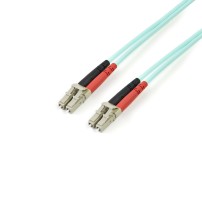 StarTech.com 3m (10ft) LC/UPC to LC/UPC OM4 Multimode Fiber Optic Cable, 50/125µm LOMMF/VCSEL Zipcord Fiber, 100G, Low...