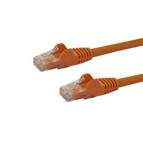 StarTech.com 50ft CAT6 Ethernet Cable - Orange CAT 6 Gigabit Ethernet Wire -650MHz 100W PoE RJ45 UTP Network/Patch Cord...