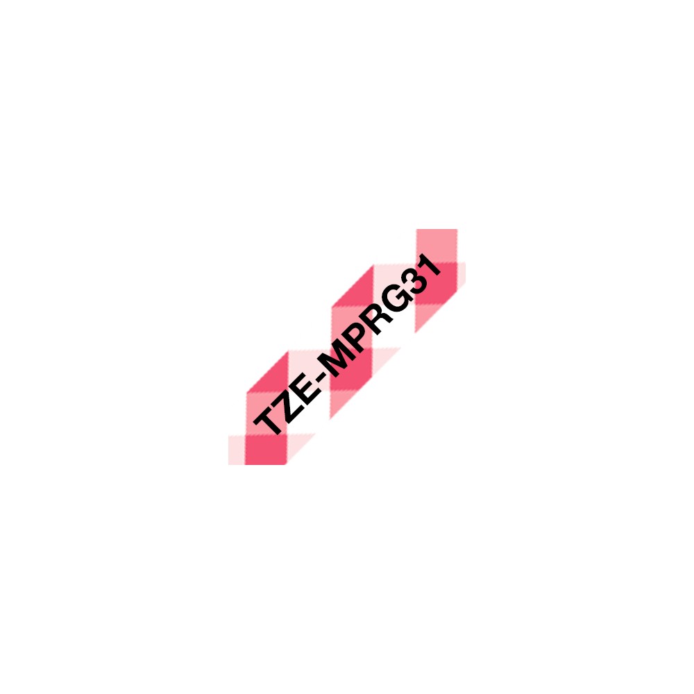 Brother TZE-MPRG31 label-making tape Black on red Brother TZE-MPRG31 label-making tape Black on red