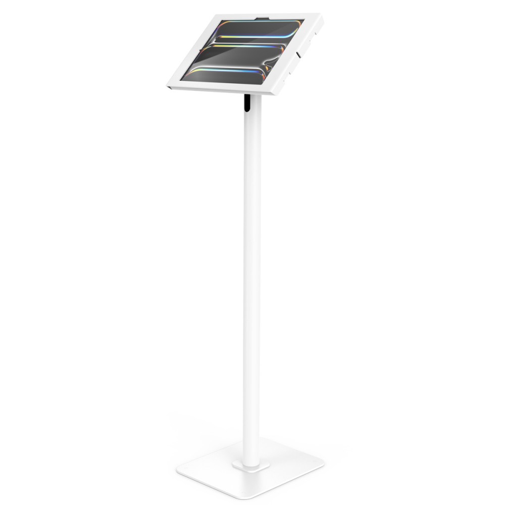 Compulocks iPad Pro M4 13', Apex Enclosure Swift Floor Stand - White Compulocks iPad Pro M4 13', Apex Enclosure Swift Floor Stand - White