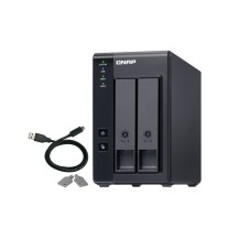QNAP TR-002 storage drive enclosure HDD/SSD enclosure Black 2.5/3.5'