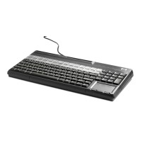 HP POS USB VISTA MSR . keyboard Office Black