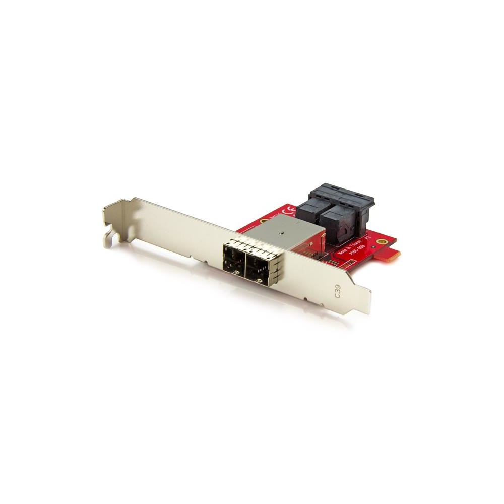 StarTech.com Mini-SAS Adapter - Dual SFF-8643 to SFF-8644 - with Full and Low-Profile Brackets - 12Gbps
