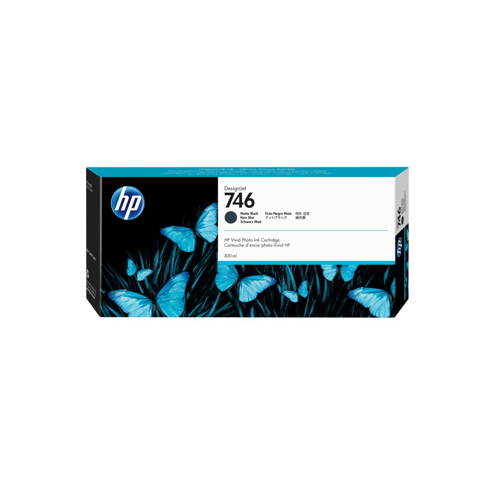 HP 746 300-ml Matte Black DesignJet Ink Cartridge