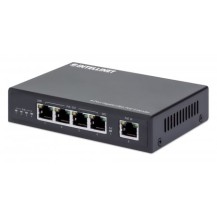 Intellinet 4-Port Gigabit Ultra PoE Extender, Adds up to 100 m (328 ft.) to PoE Range, 90 W PoE Power Budget, Four PSE Ports...