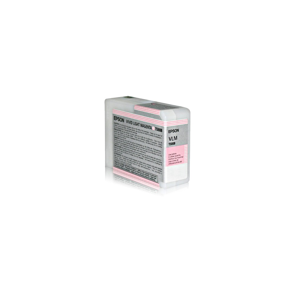 Epson Singlepack Vivid Light Magenta T580B00 Epson Singlepack Vivid Light Magenta T580B00
