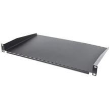 Intellinet 19' Cantilever Shelf, 1U, Shelf Depth 300mm, Non-Vented, Max 25kg, Black, Three Year Warranty
