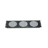 Middle Atlantic Products Fan panel, 3 fan, Anodized