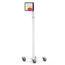 Compulocks iPad 10.9' 10th Gen PowerMove Medical Rolling Cart Black