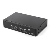 StarTech.com 4 Port DisplayPort KVM Switch - 4K 60Hz - Single Display - Dual Port UHD DP 1.2 USB KVM Switch with Integrated...