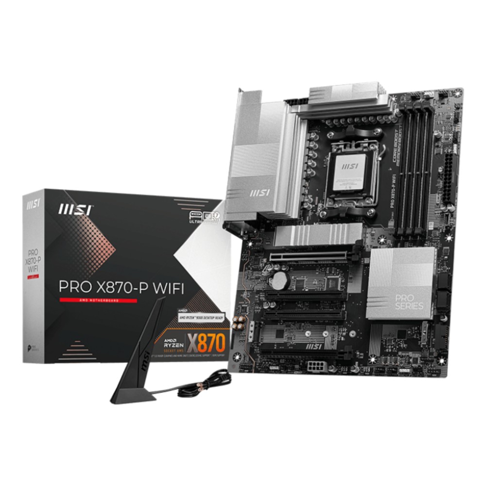 MSI PRO X870-P WIFI motherboard AMD X870 Socket AM5 ATX MSI PRO X870-P WIFI motherboard AMD X870 Socket AM5 ATX