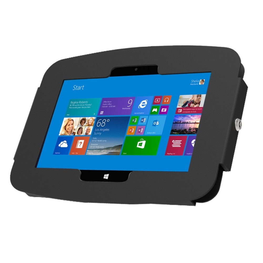 Compulocks Surface Pro 3-7 Space Enclosure Wall Mount Black Compulocks Surface Pro 3-7 Space Enclosure Wall Mount Black