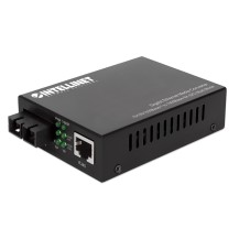Intellinet Gigabit Ethernet Media Converter 10/100/1000Base-T to 1000Base-SX (SC) Multi-Mode, 550 m (1,800 ft.), Autonegotiation