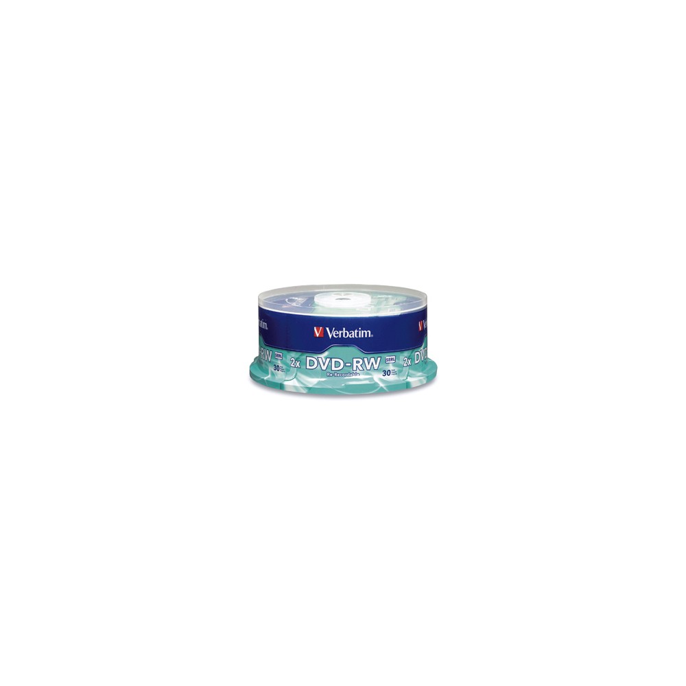 Verbatim DVD-RW 4.7GB 2X Branded 30pk Spindle 30 pc(s) Verbatim DVD-RW 4.7GB 2X Branded 30pk Spindle 30 pc(s)