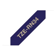 Brother TZE-RN34 label-making tape Gold on navy