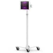 Compulocks iPad 10.9' 10th Gen Space Enclosure Medical Rolling Cart Extended White