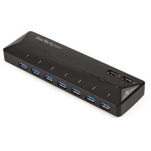 StarTech.com 7-Port USB 3.0 Hub plus Dedicated Charging Ports - 2 x 2.4A Ports~7-Port USB 3.0 Hub (5Gbps) plus Dedicated...