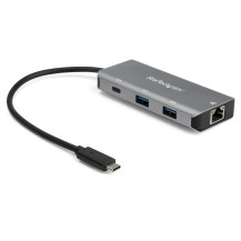 StarTech.com 3 Port USB C Hub with Gigabit Ethernet RJ45 GbE Port - 2x USB-A, 1x USB-C - SuperSpeed 10Gbps USB 3.1/3.2 Gen 2...