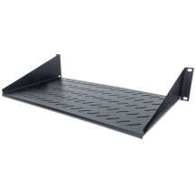 Intellinet 19' Cantilever Shelf, 2U, 2-Point Front Mount, 250mm Depth, Max 25kg, Black, Three Year Warranty