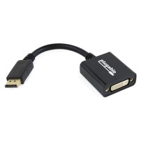 Plugable Technologies DisplayPort to DVI Adapter, Driverless, Compatible with Windows and Linux Systems and Displays up to...