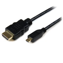 StarTech.com 3ft Micro HDMI to HDMI Cable with Ethernet - 4K 30Hz Video - Durable High Speed Micro HDMI Type-D to HDMI 1.4...