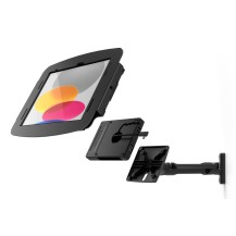 Compulocks iPad Pro 12.9' (3-6th Gen) Space Enclosure Swing Wall Mount Plus Hub Black