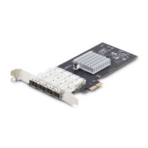 StarTech.com 4-Port GbE SFP Network Card, PCIe 2.0 x2 (x4, x8, x16 Compatible), Intel I350-AM4 4x 1GbE Controller, 1000BASE...
