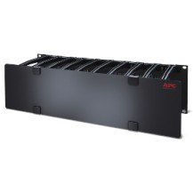 APC NetShelter Cable Management, Horizontal Cable Manager, 3U, Single Side with Cover, 482.6 x 133.35 x 165.1 mm