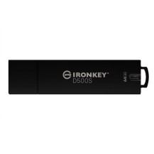 Kingston Technology IronKey 64GB D500S FIPS 140-3 Lvl 3 (Pending) AES-256