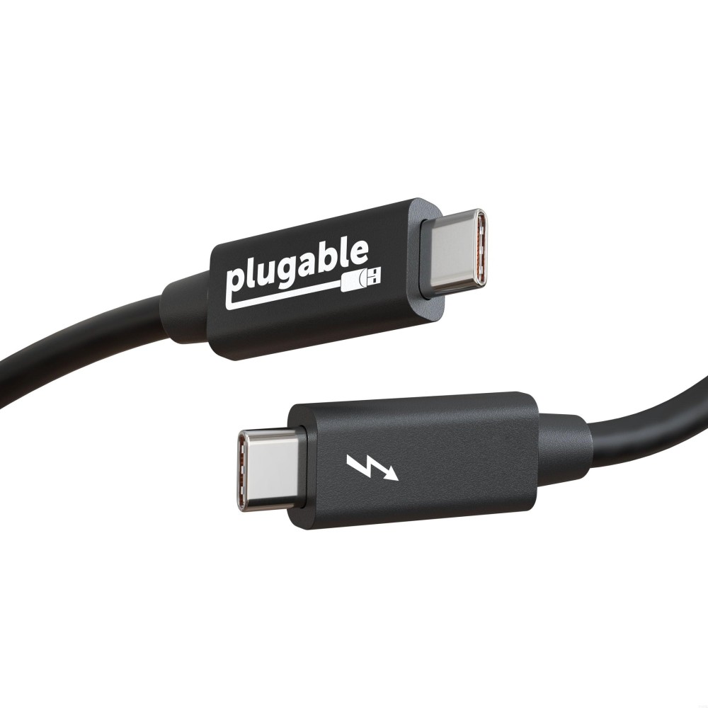 Plugable Technologies Windows Transfer Cable 6.6ft (2m), Thunderbolt 10Gbps, Bundled with Bravura Software for Windows PC to...