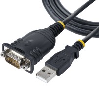 StarTech.com 3ft (1m) USB to Serial Cable, DB9 Male RS232 to USB Converter, Prolific IC, USB to Serial Adapter for...